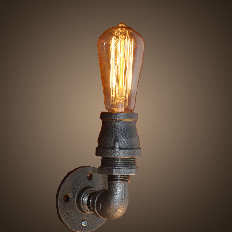 Industrial single arm straight wall light