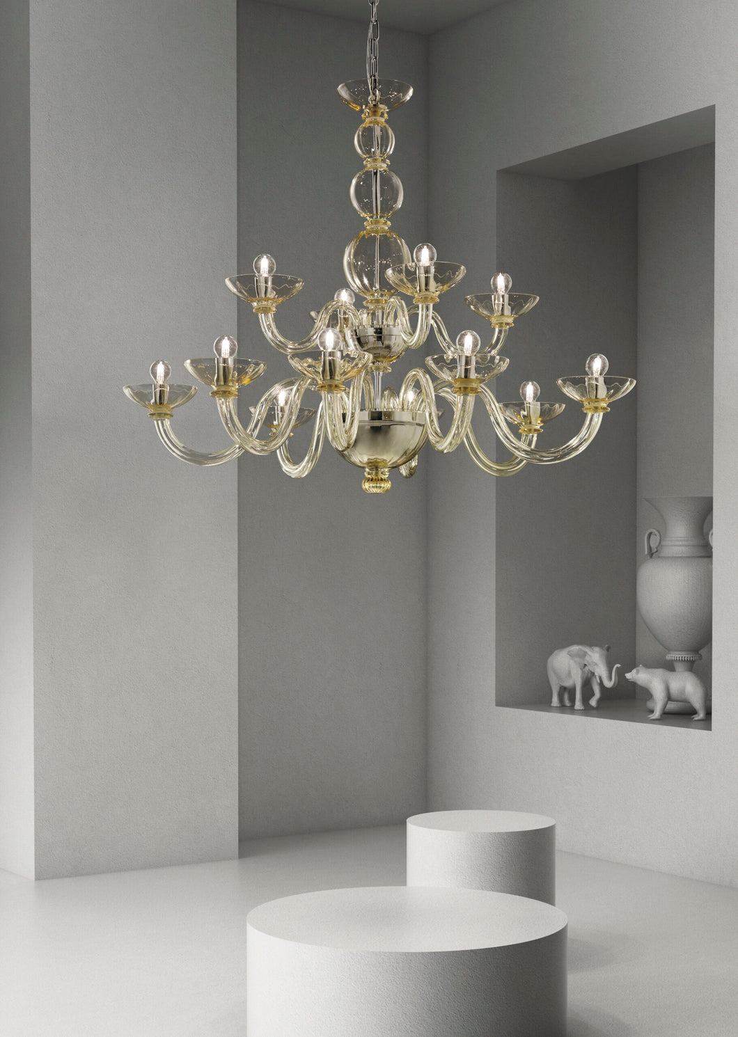 12+6 Arm Italian Modern Chandelier