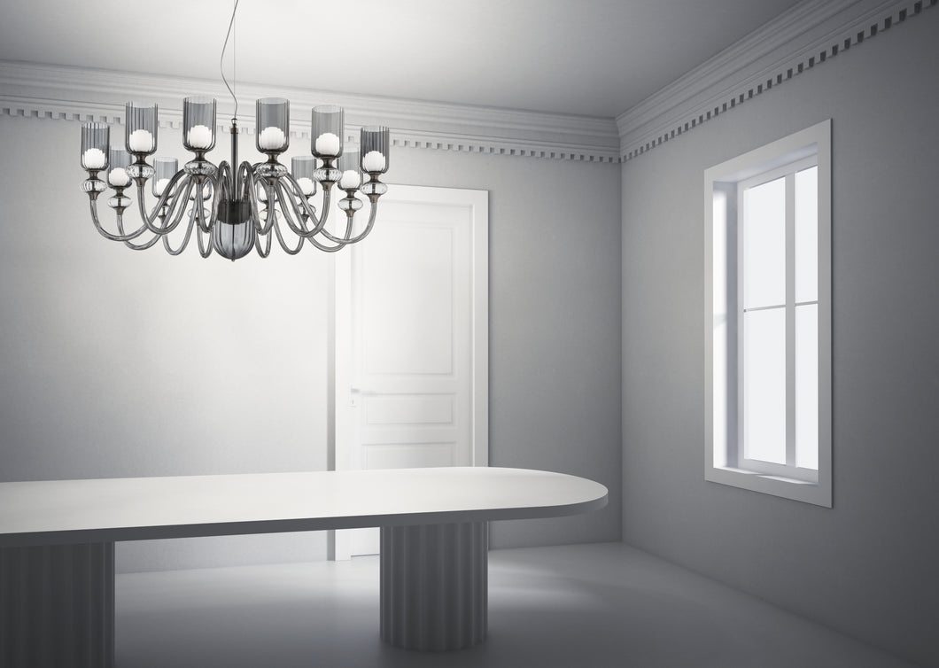 12 arm Contemporary Italian Chandelier