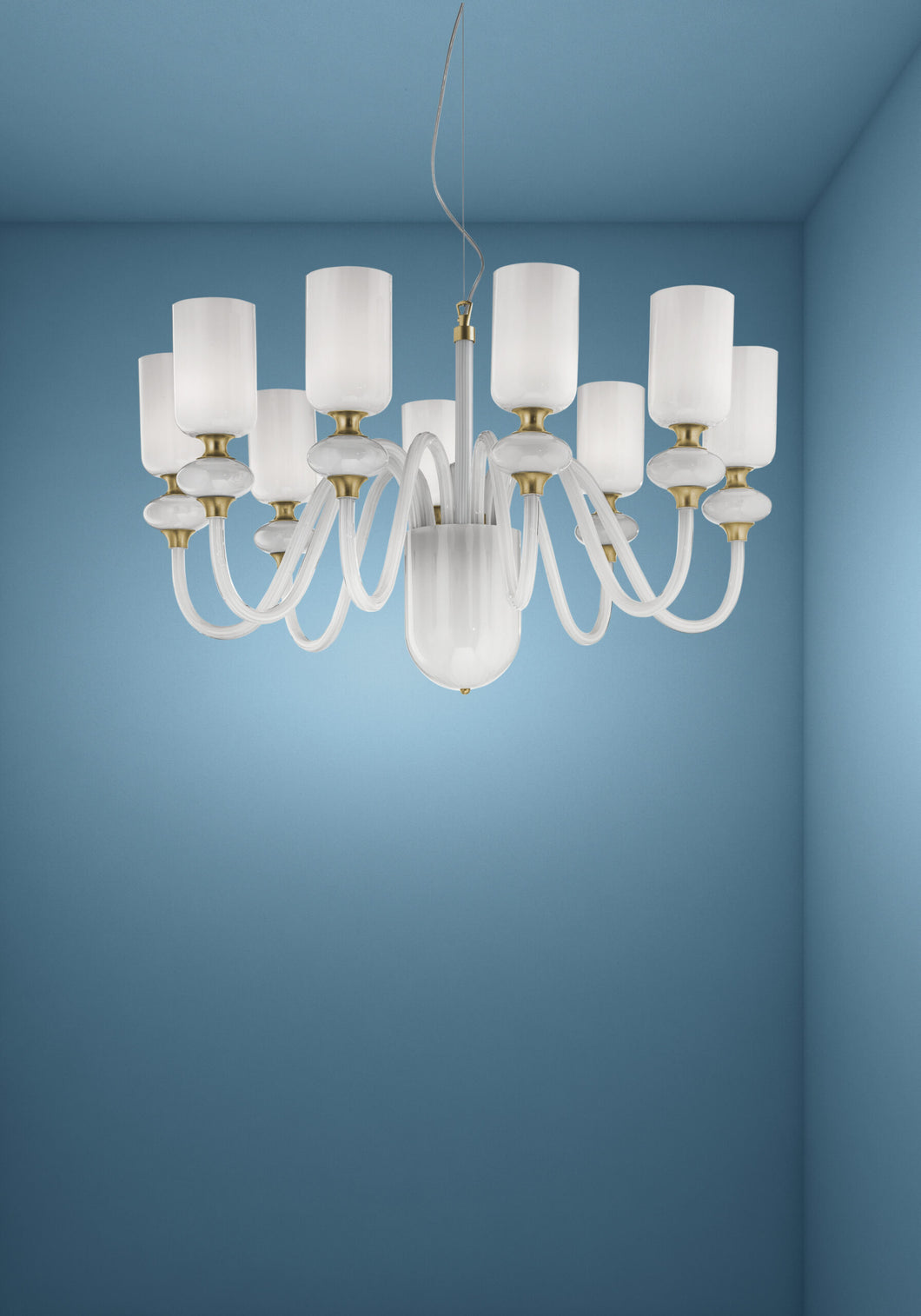 9 arm Contemporary Italian Chandelier